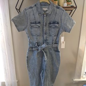 Good American, FIT FOR SUCCESS JUMPSUIT, Denim, Size 4 or XL